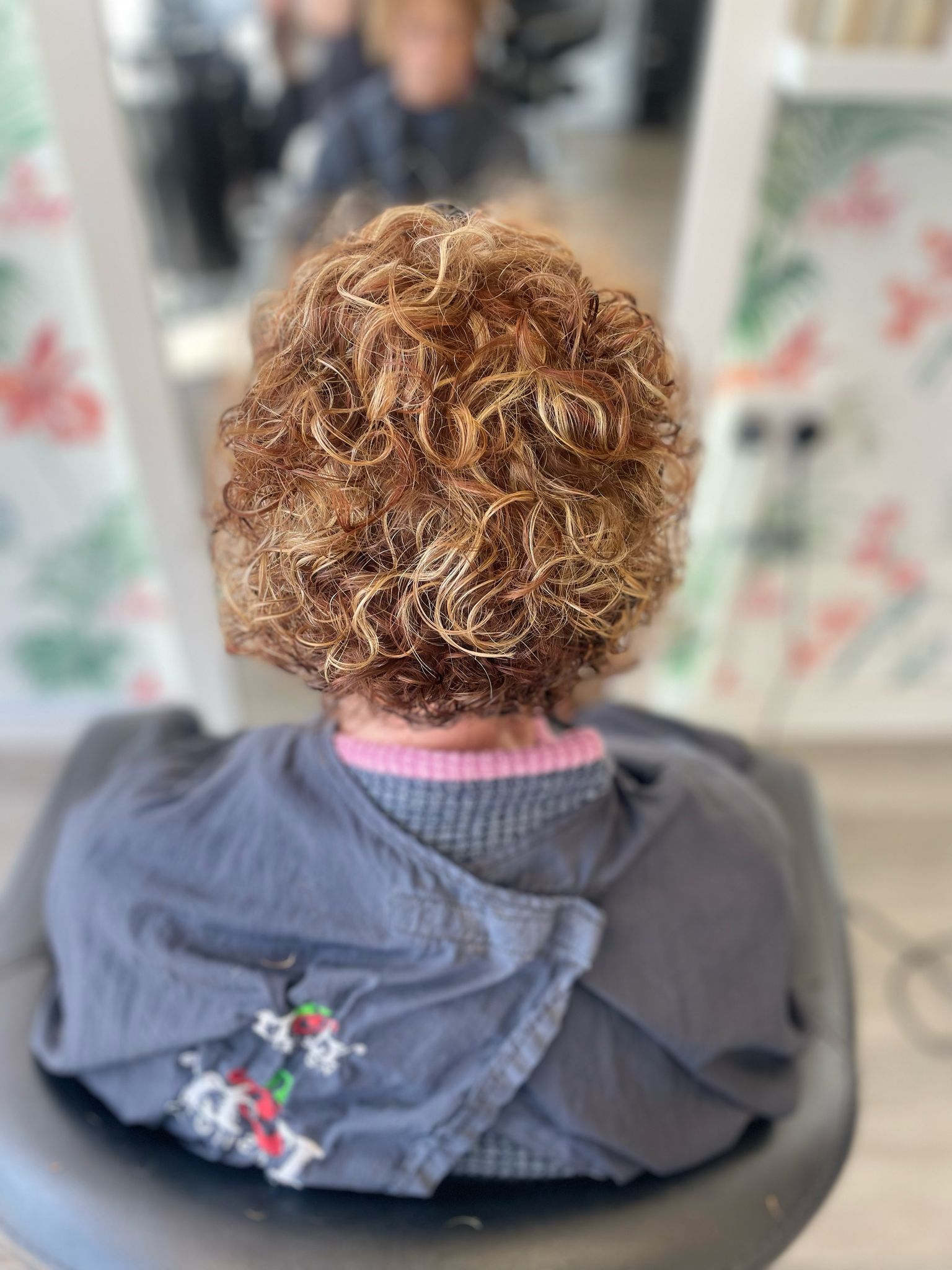 alternating vibrant colour and curl care