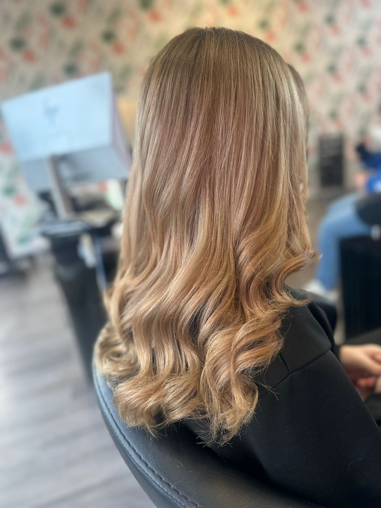 Restyle shaped mid length hair