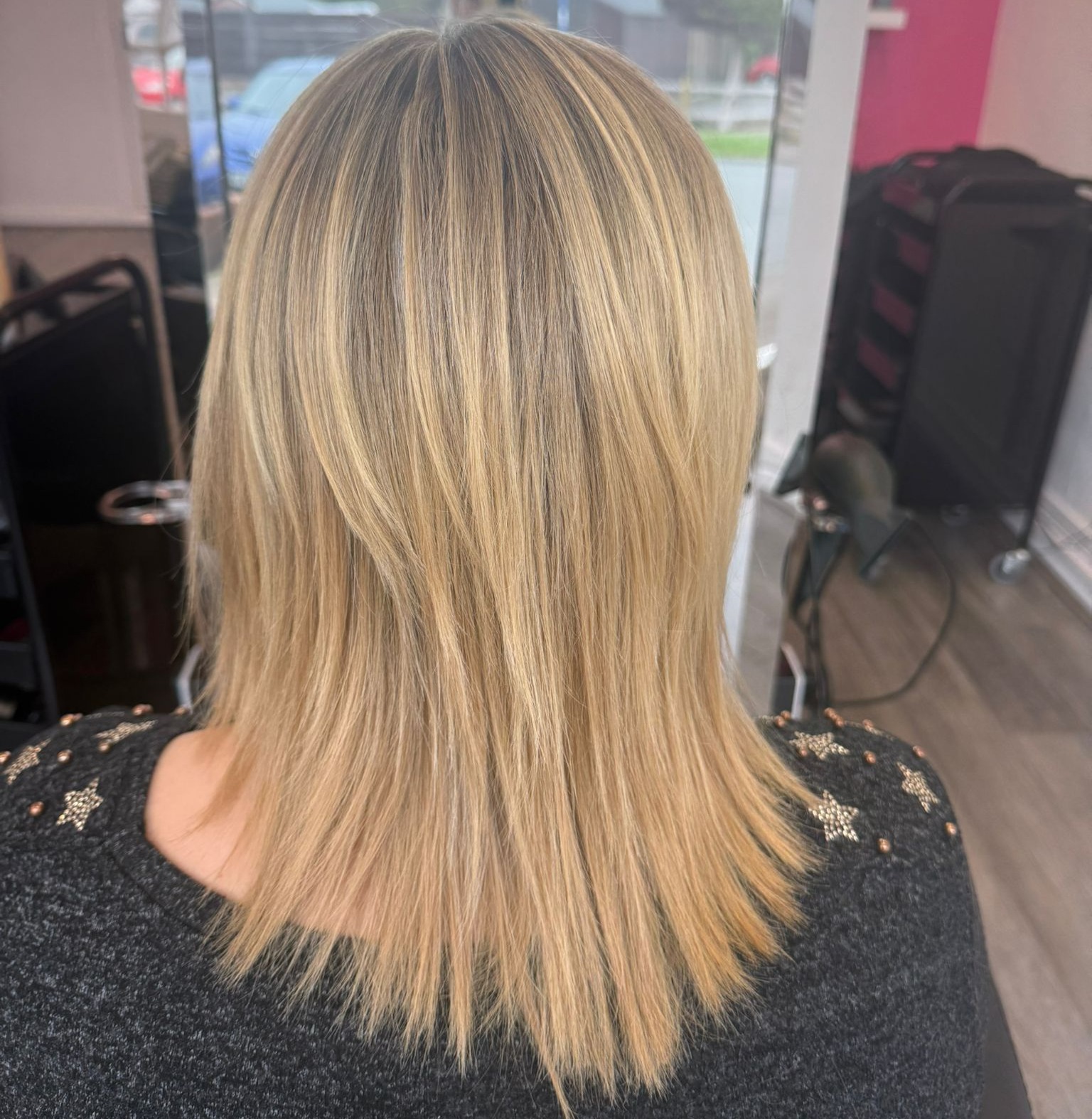 Hair growth journey colour correction and sympathetic blonding